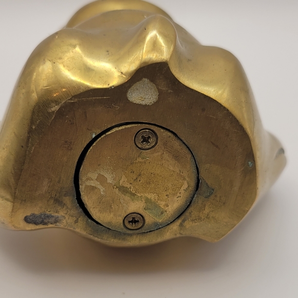 Vintage Brass Panda/Cat Bear Bank. - Picture 5 of 7